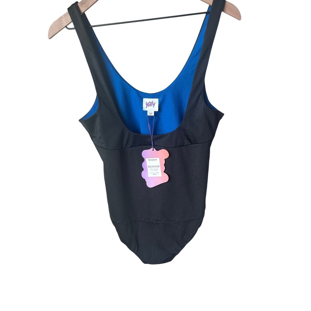 Yitty Headliner Shaping Open Bust Thong Bodysuit XXL Iconic Black